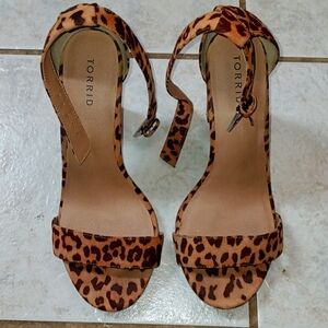 Torrid Brown Leopard Print Heels